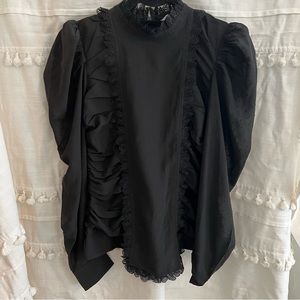 Black GANNI blouse